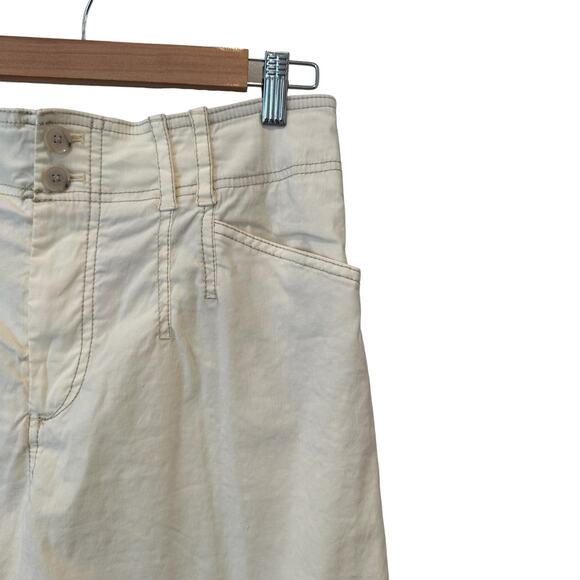 NWOT by Anthropologie Emma Coastal Minimalist Classic Wide Leg Ankle Crop Pants - Picture 8 of 14